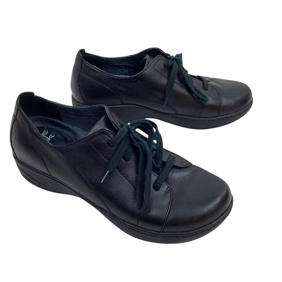 Dansko Adriana Womens 11.5-12 Leather Lace-Up Loafers Black Comfortable Casual S - Picture 7 of 11